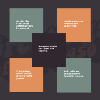 Pohojalaaset kortit 5 kpl (korttisetti 1)