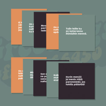 Pohojalaaset kortit 10 kpl (korttisetti 5)